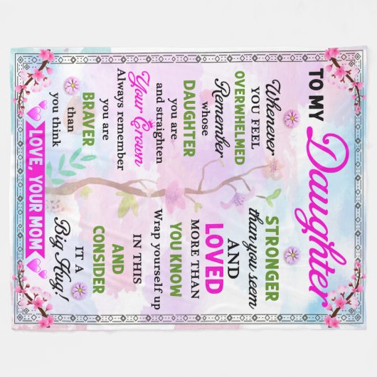 Cadeaux de couverture pour filles de mamans (Devant (Horizontal))