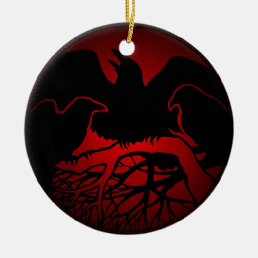 Cadeaux de décorations de corneille de noir (Devant)