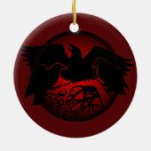 Cadeaux de décorations de corneille de noir (Dos)