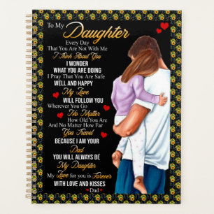 Cadeaux de fille Lettre À Ma Fille De Papa