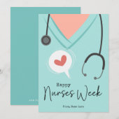 Cadeaux de la journée des infirmières Carte de la  (Devant / Derrière)