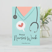 Cadeaux de la journée des infirmières Carte de la  (Debout devant)