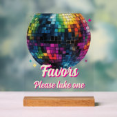 Cadeaux de mariage boule disco soirée rétro 70 (Neutre)