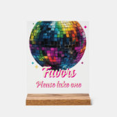 Cadeaux de mariage boule disco soirée rétro 70 (Recto)