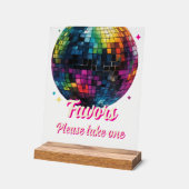 Cadeaux de mariage boule disco soirée rétro 70 (Angle)