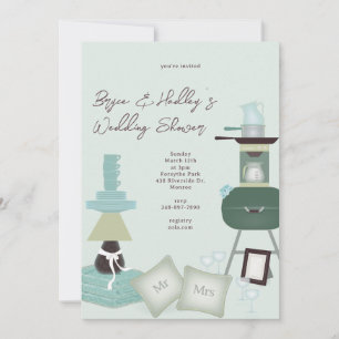 Cadeaux de mariage Douche Invitation