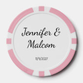 Cadeaux de mariage jetons de poker (Recto)