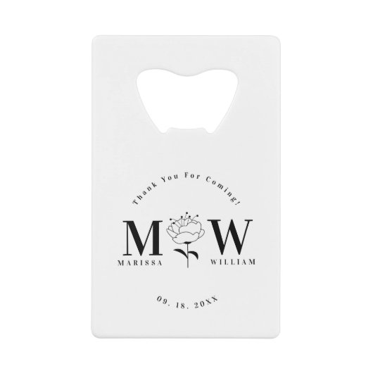 Cadeaux de mariage monogramme personnalisés Faveur (Devant)