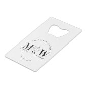 Cadeaux de mariage monogramme personnalisés Faveur (Dos Angle)
