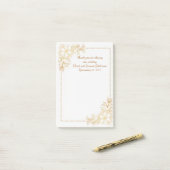 Cadeaux de mariage : partageant nos notes Post-It  (Sur un bureau)