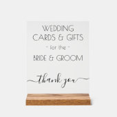 Cadeaux de mariage Typographie noire Clair (Recto)