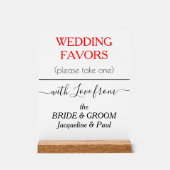 Cadeaux de mariage typographie NOMS (Recto)