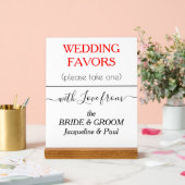 Cadeaux de mariage typographie NOMS (Mariage)
