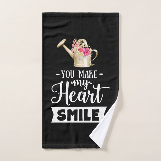 Cadeaux de mariage | Vous Faites Sourire Mon Coeur (Serviette à main)