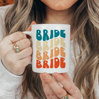 Cadeaux De Mug De Mariée Retro Coloré Pour Être Ma