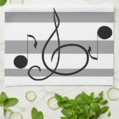 Cadeaux de musicien de serviettes de café de (Plié)