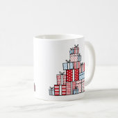 Cadeaux de Noël Café de vacances Mug (Devant droit)