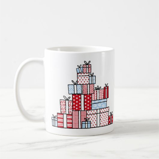 Cadeaux de Noël Café de vacances Mug (Gauche)