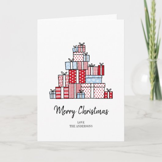 Cadeaux de Noël Carte de voeux de Noël (Devant)