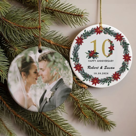Cadeaux de Noël du 10e anniversaire du Mariage