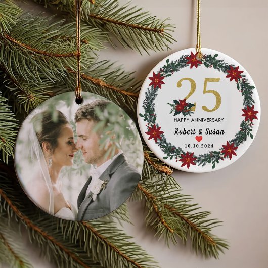 Cadeaux de Noël du 25e anniversaire du Mariage