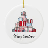 Cadeaux de Noël Ornement du cercle de Noël (Dos)