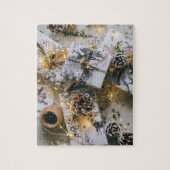 Cadeaux de Noël Puzzle blanc (Vertical)