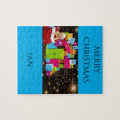 Cadeaux de Noël / puzzle personnalisé chiot. (Horizontal)