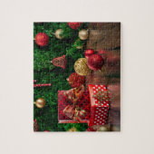 Cadeaux de Noël Puzzle rouge (Vertical)