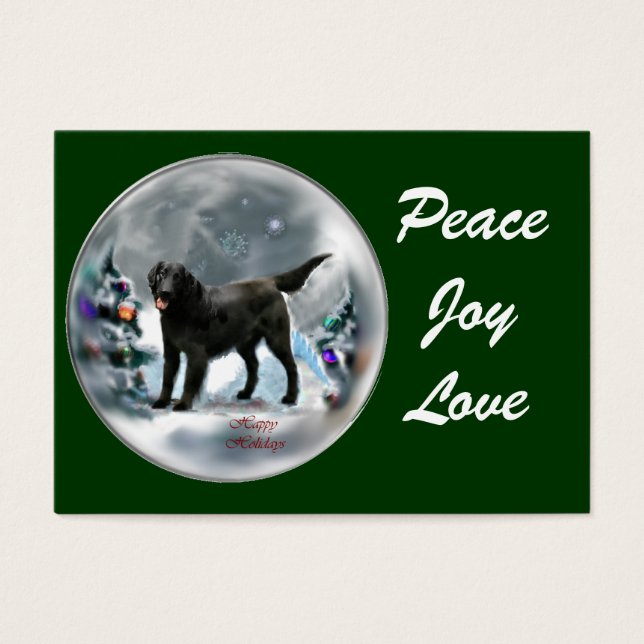 Cadeaux de Noël Retriever à revêtement plat (Devant)