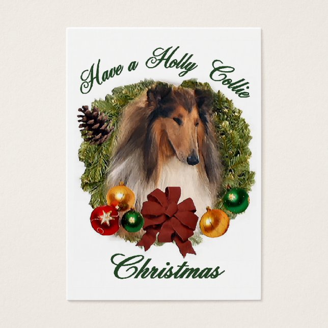 Cadeaux de Noël Rough Collie (Devant)