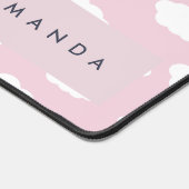 Cadeaux de nuages roses de Monogramme personnalisé (Coin)