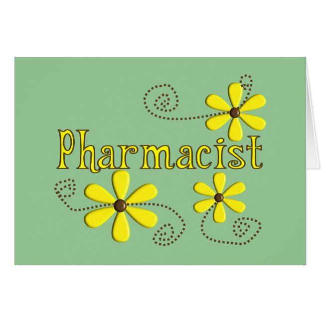 Cadeaux de pharmacien, marguerites jaunes (Devant horizontal)
