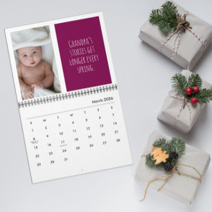 Cadeaux de photos de petits-enfants Calendrier de