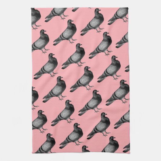 Cadeaux de pigeon vintage Torchon (Vertical)