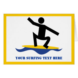 Cadeaux de surf, surfer sur sa planche de surf