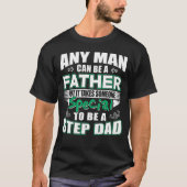 Cadeaux de T-shirt de papa d'étape pour la fête (Devant)