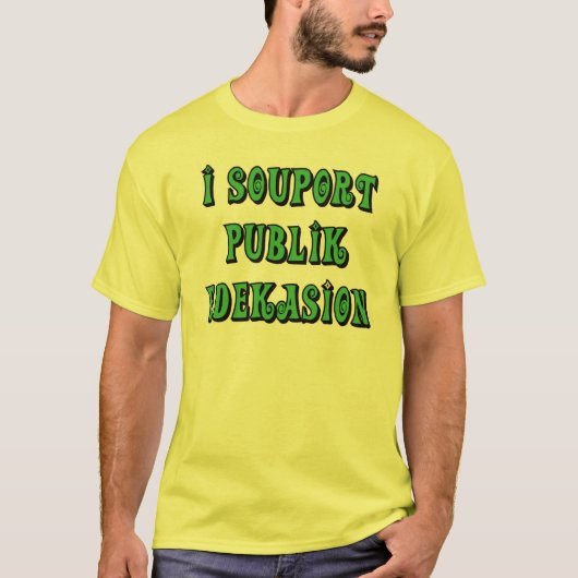 Cadeaux de T-shirts d'enseignement public de (Devant)