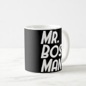 Cadeaux de tasse de café de M. Boss Man Funny Male (Devant droit)