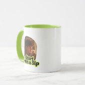 Cadeaux de tasses Commencez par une gorgée (Devant gauche)