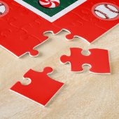 Cadeaux de vacances de baseball Jigsaw Puzzle (Côté)