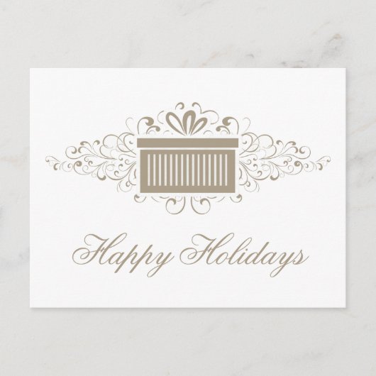 Cadeaux de vacances Présente Carte postale de Noël (Devant)