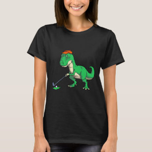 Cadeaux drôles de golf de dinosaures T Rex T-shirt