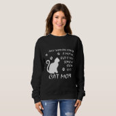 Cadeaux drôles de sweatshirt de maman de chat pour (Devant entier)