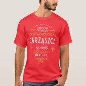 Cadeaux drôles en langue polonaise T-Shirt Scarabé (Devant)