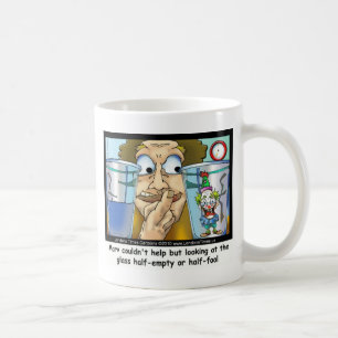 Cadeaux drôles Verre à moitié idiot Mugs T-shirts