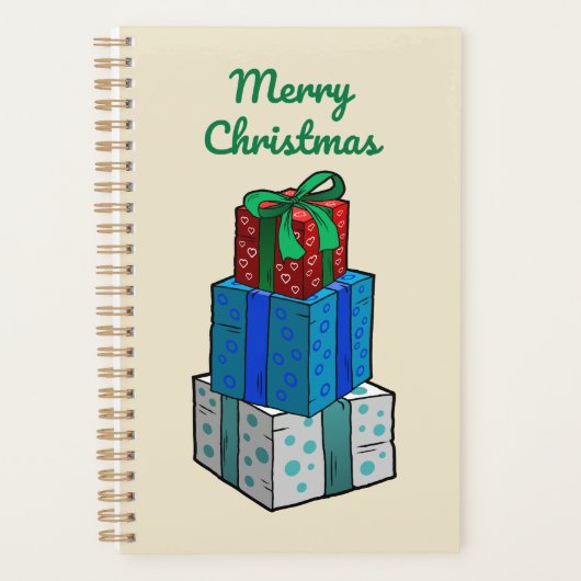 Cadeaux emballés à Noël (Devant)
