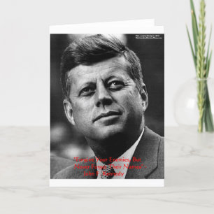 Cadeaux et carte de citation de sagesse JFK "Pardo