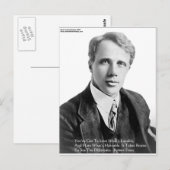 Cadeaux et Cartes de Citation Robert Frost Aimable (Devant / Derrière)