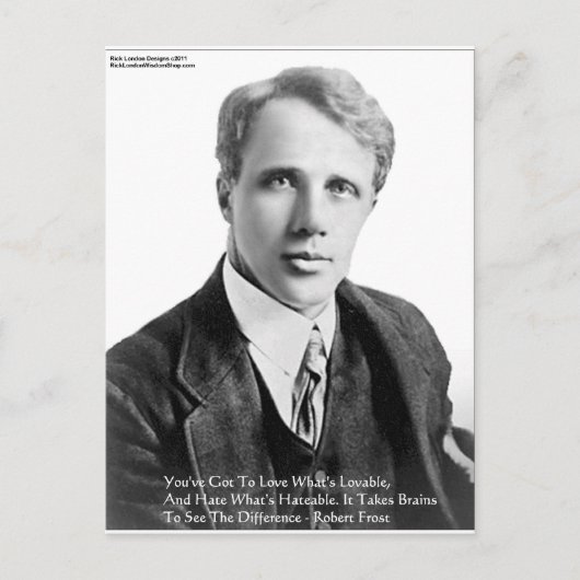 Cadeaux et Cartes de Citation Robert Frost Aimable (Devant)